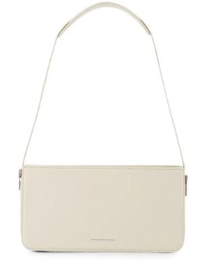 Alexander Wang Siren Grained-Leather Shoulder Bag - White