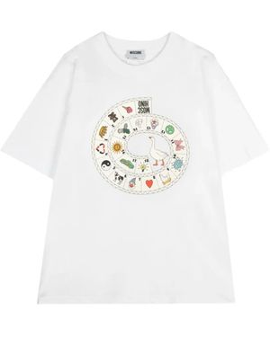 Moschino Printed Jersey T-Shirt - White