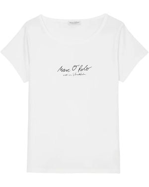 Marc O' Polo Logo-Print T-Shirt - White