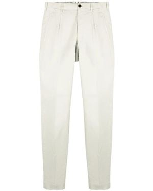 Incotex Tapered Tailored Trousers - White