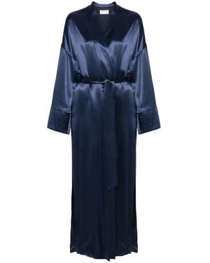 THE NINA STUDIO Manteau En Satin - Bleu
