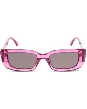 Palm Angels Rectangle-Frame Sunglasses - Pink
