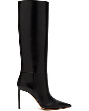 Francesco Russo 75Mm Stiletto Knee-High Boots - Black