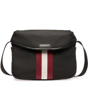 Bally Kuriertasche mit Streifendetail - Schwarz
