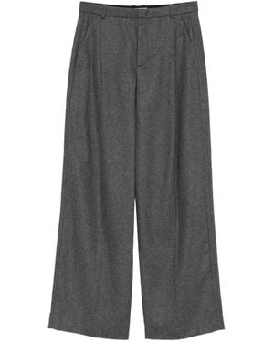 Vince Camille Pleated Wide-Leg Pants - Grey