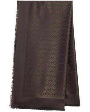 Fendi Ff Wool Shawl - Brown