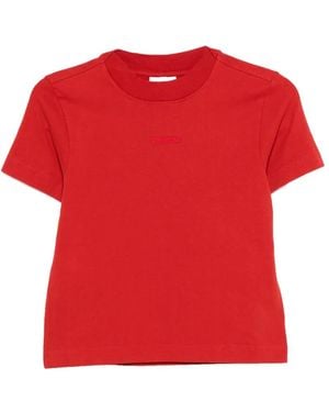 Bellerose Camiseta Flec Con Logo Bordado - Rojo