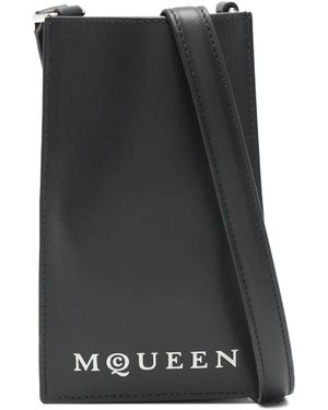 McQueen Logo Phone Holder - Black