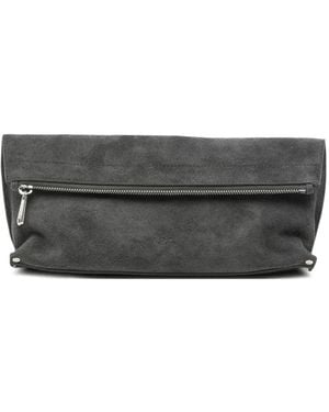 A.P.C. Pochette Zippée En Daim - Gris