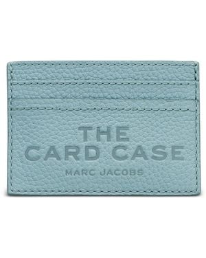 Marc Jacobs The Card Embossed-Logo Card Holder - Blue