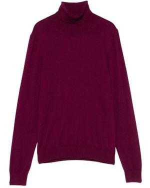 Eric Bompard Roll-Neck Cashmere Sweater - Purple
