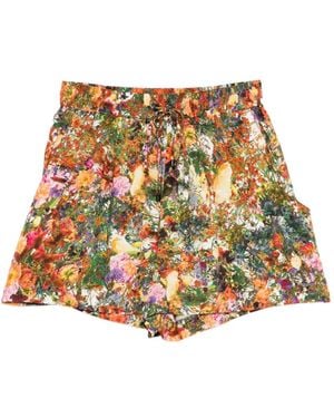 Osklen Floral Drawstring Shorts - White