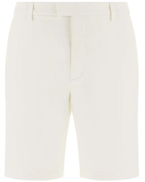 BOGGI B Tech Seersucker Shorts - White