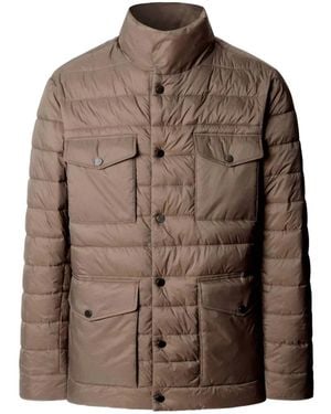 Hackett High-Neck Padded Jacket - Brown