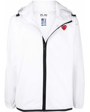COMME DES GARÇONS PLAY X K-Way Full Zip Packable Jacket - White