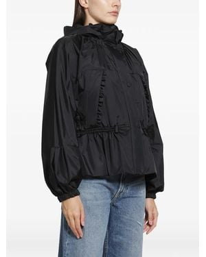 Moncler Imaginaire Ruffled Hooded Parka - Black