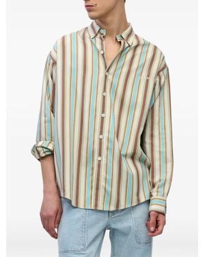 Sanderlak Striped Long-Sleeve Shirt - Blue