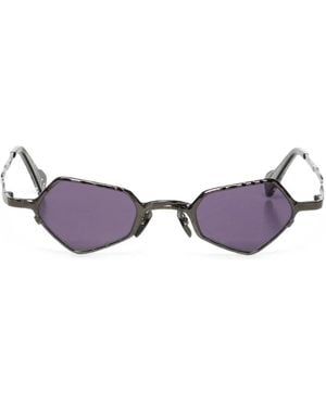 Kuboraum Z25 Geometric-Frame Sunglasses - Purple