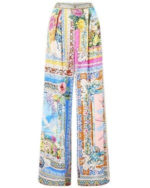 CAMILLA Pleated Pants - White