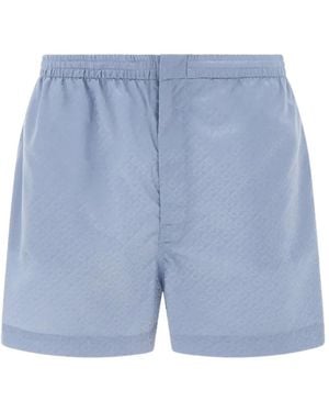 Ferragamo Gancini Jacquard Swim Shorts - Blue