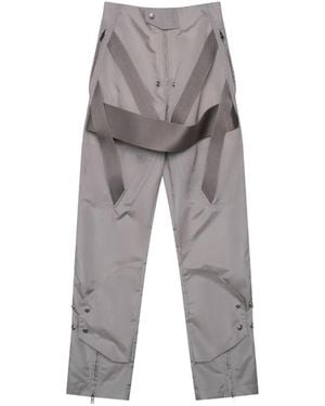 Rick Owens Megastrapped Moto Pants - Gray