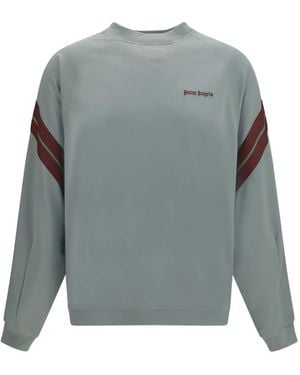 Palm Angels Urban Track Pullover Mit Logo - Grau