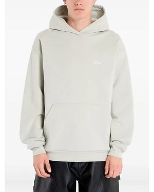 Dime Cursive Small Logo Hoodie - White