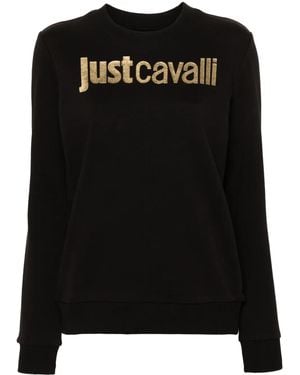 Just Cavalli ロゴ スウェットシャツ - ブラック