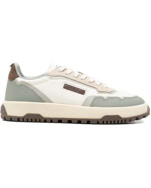 Autry Panelled Lace-Up Trainers - White