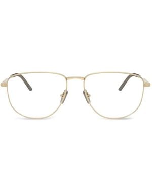 Moncler Geometric-Frame Glasses - Natural