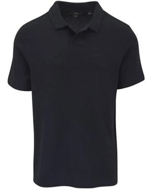 Vince Textured Polo Shirt - Black