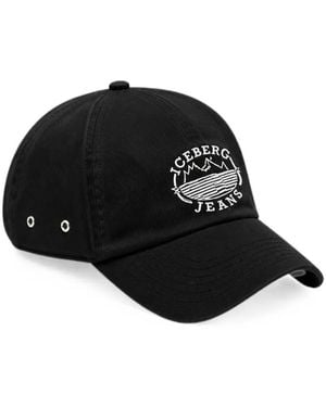 Iceberg Casquette À Logo Brodé - Black