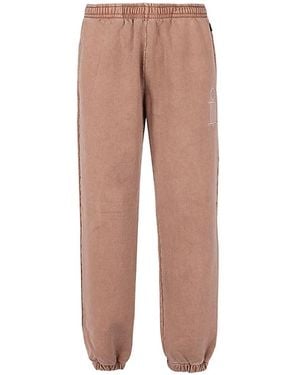 Iuter Logo-Embroidered Track Trousers - Natural
