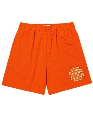 Eric Emanuel Bermudas Basic Con Logo Estampado - Naranja