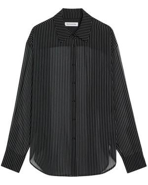 Frankie Shop Peri Striped Shirt - Black