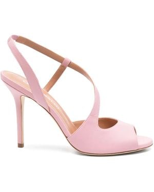 Lella Baldi 95Mm Leather Sandals - Pink