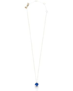 Kate Spade Clover-Pendant Necklace - White