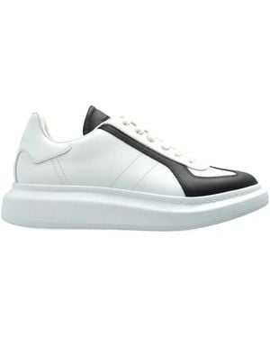 McQueen Contrast-Panel Sneakers - White