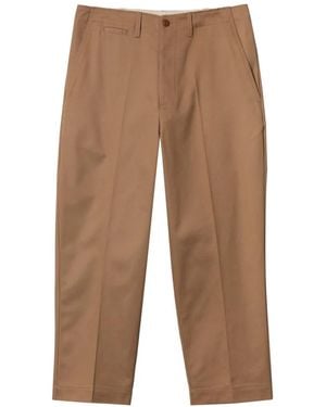 Merz B. Schwanen Pressed-Crease Chino Trousers - Blue