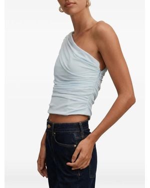 EVER NEW Samara Draped Mesh Top - Blue
