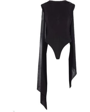 Jean Paul Gaultier ロゴ ボディスーツ - ブラック