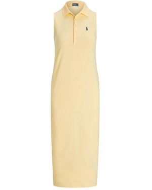 Polo Ralph Lauren Cotton Polo Dress - Metallic