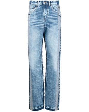 Maison Margiela Panelled High-Rise Jeans - Blue