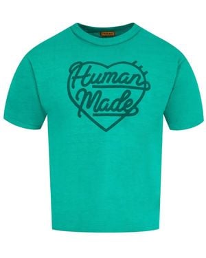 Human Made T-Shirt mit Logo-Print - Blau