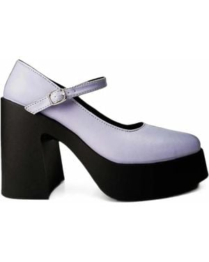 Altercore Darkenda Platform Mary Jane Court Shoes - Black