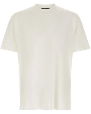 Brioni Logo-Embroidered Raised-Neck T-Shirt - White