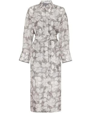 Brunello Cucinelli Shirt Dresses - Grey
