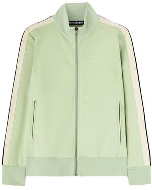 Palm Angels Embroidered Logo Track Jacket - Green