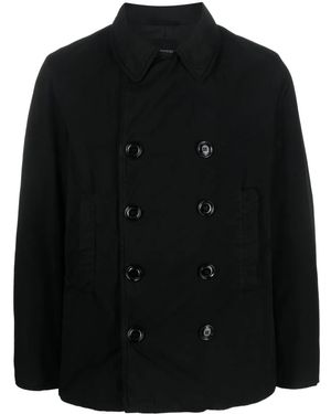 Aspesi Double-Breasted Padded Jacket - Black