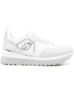 Liu Jo Logo-Plaque Panelled Trainers - White